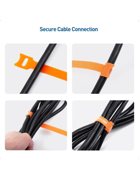 Sujetadores de Cables Reutilizables Cable Matters 100-Pack 20.32 cm Sujetadores de Cables Reutilizables Cable Matters 100-Pack 20.32 cm