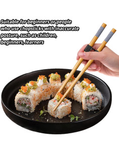 7 Pares de Palillos Reutilizables de Entrenamiento LYART 22.5cm 2