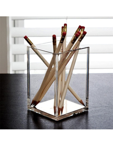 Soporte de Lápiz y Bolígrafo Acrílico HSYMQ - 2 Piezas