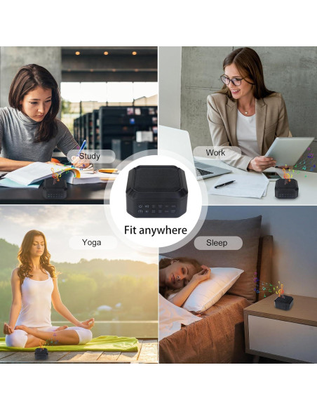 LUXSWAY Máquina de Ruido Blanco Portátil con 8 Sonidos Naturales