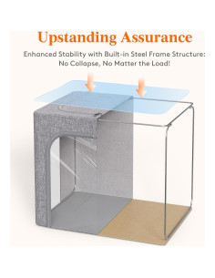 Bins de Almacenamiento de Ropa Lifewit 40L Plegables 3 Paquete 2