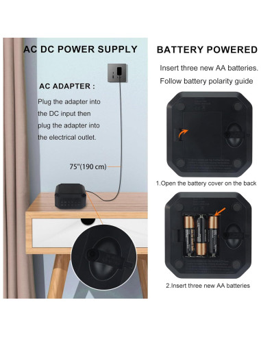 LUXSWAY Máquina de Ruido Blanco Portátil con 8 Sonidos Naturales