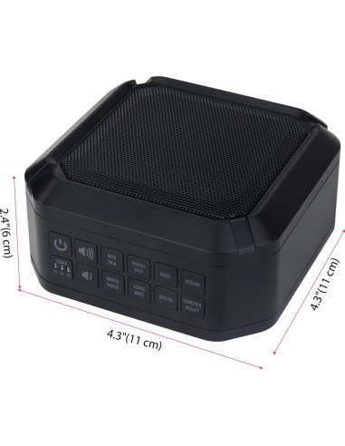 LUXSWAY Máquina de Ruido Blanco Portátil con 8 Sonidos Naturales