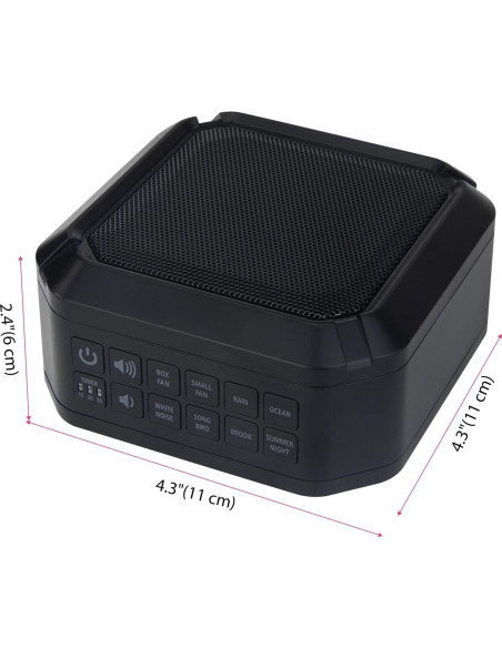 LUXSWAY Máquina de Ruido Blanco Portátil con 8 Sonidos Naturales