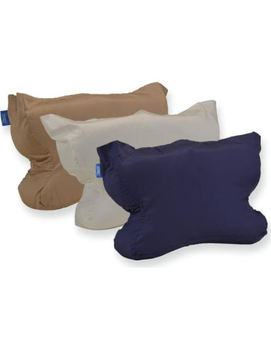 Funda de Almohada CPAPMax Contour 100% Algodón Beige 20x15cm