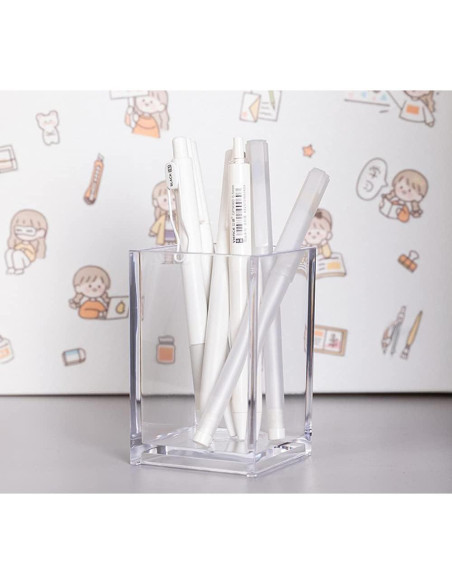 Soporte de Lápiz y Bolígrafo Acrílico HSYMQ - 2 Piezas Soporte de Lápiz y Bolígrafo Acrílico HSYMQ - 2 Piezas