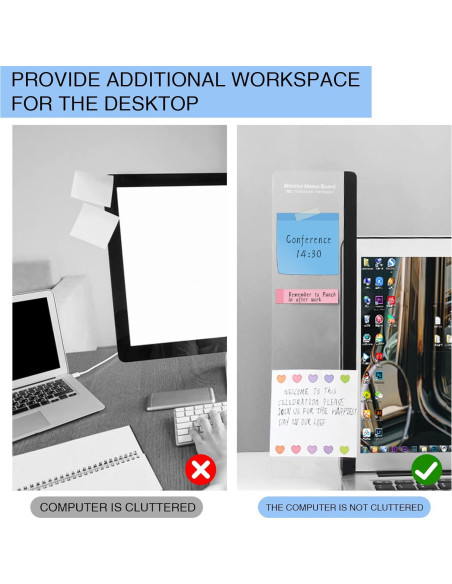 Tablero de Memoria Acrílico Edooi 27.9x7.9cm 2 Piezas