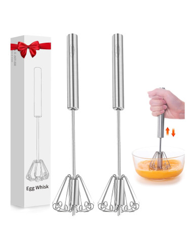 Batidor de Huevos Newness 30.48 CM Acero Inoxidable 2 Pack