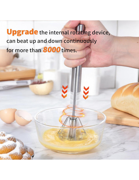 Batidor de Huevos Newness 30.48 CM Acero Inoxidable 2 Pack