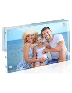 Marco de Foto Magnético Acrílico HOUSE DAY 3.5x5" Transparente