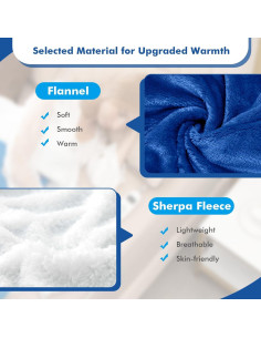 Manta Eléctrica Calentada Giantex 127x152 cm 10 Niveles Calor 2