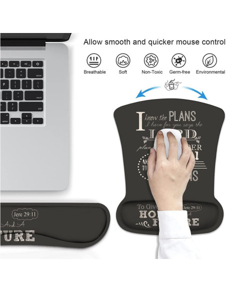 Soporte de Muñeca Ergonómico DEHJYYIJUY + Reposamuñecas