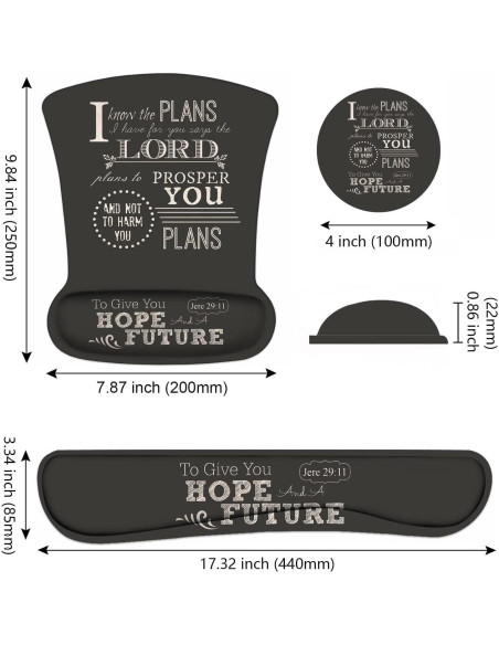 Soporte de Muñeca Ergonómico DEHJYYIJUY + Reposamuñecas