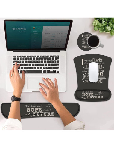 Soporte de Muñeca Ergonómico DEHJYYIJUY + Reposamuñecas