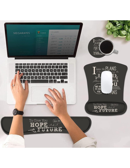 Soporte de Muñeca Ergonómico DEHJYYIJUY + Reposamuñecas