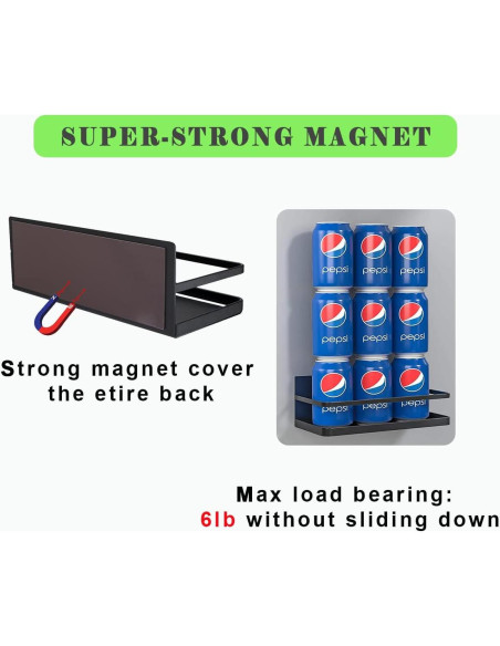 Estante Magnético para Especias Hoopoton - 2 Paquetes, 24.6x11cm