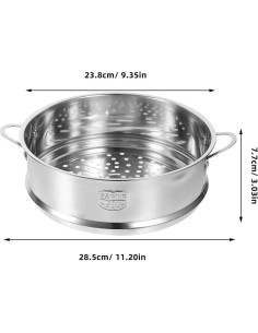 Insertor de Vapor de Acero Inoxidable Amosfun 23.8cm 2