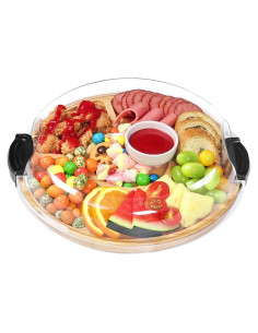 Tabla de Charcutería Zenzemwa Redonda 31.5 cm con Tapa