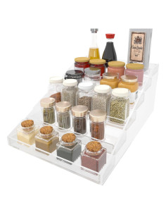Organizador de Especias WUIVIUT Acrílico 3 Niveles 31x34.3x24.1 cm