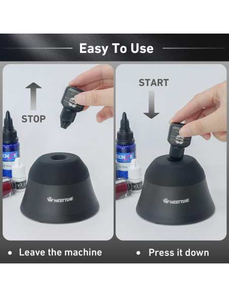 Mini Mezclador Vortex WEST TUNE 4000RPM Negro para Pinturas