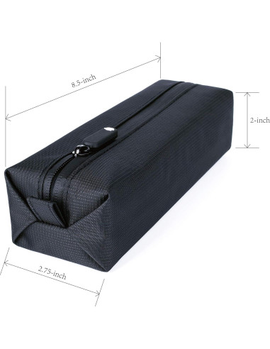 Bolsa de Aseo Pequeña Comfyable Negra para Viajes 21.6 cm