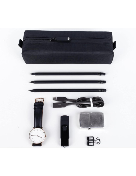 Bolsa de Aseo Pequeña Comfyable Negra para Viajes 21.6 cm