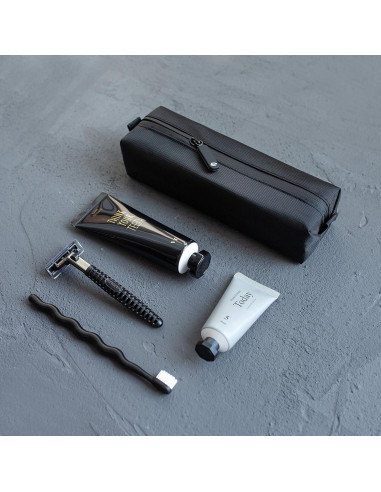 Bolsa de Aseo Pequeña Comfyable Negra para Viajes 21.6 cm