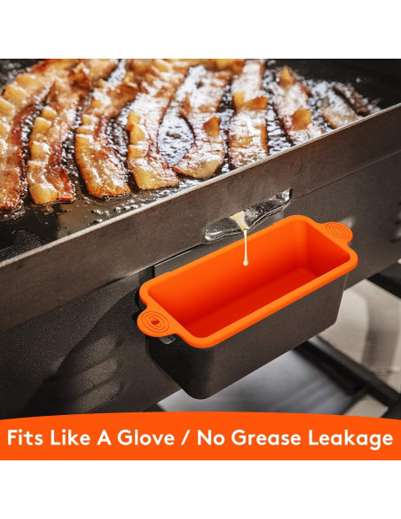 Forros de Taza de Grasa de Silicona MICNOI para Parrilla 36-17"