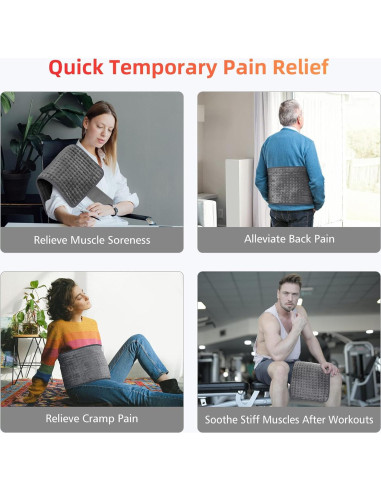 Almohadilla Térmica Comfier CF-019F3 12x24" 6 Niveles Calor