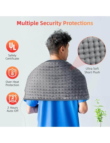 Almohadilla Térmica Comfier CF-019F3 12x24" 6 Niveles Calor