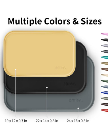 Alfombrilla de Silicona para Mascotas SMILOOL 48.3x30.5cm Beige