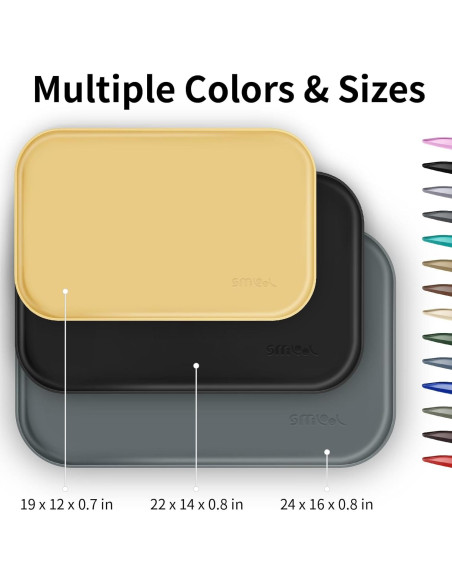 Alfombrilla de Silicona para Mascotas SMILOOL 48.3x30.5cm Beige