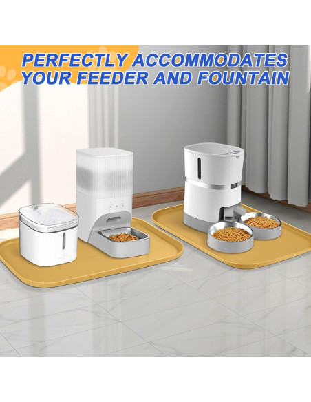 Alfombrilla de Silicona para Mascotas SMILOOL 48.3x30.5cm Beige