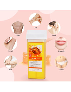 Cera Depilatoria Roll On Seopri Miel 4 Cartuchos 100% Natural 2