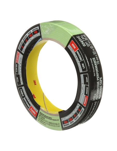 Cinta de Enmascarar 3M 03431 Verde 18mm x 32m para Pintura