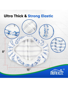 Almohadillas de Microfibra Reutilizables HOMEXCEL - Paquete de 2 2