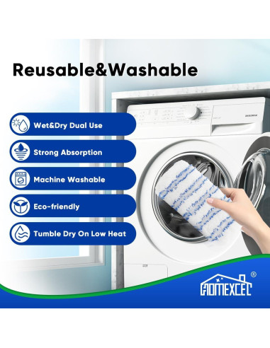 Almohadillas de Microfibra Reutilizables HOMEXCEL - Paquete de 2