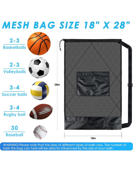 Bolsa de Malla Deportiva BROTOU 45.72x71.12 cm Resistente