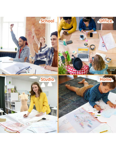 24 Bolsas de Almacenamiento de Malla YOPCDJ A3 43x30 cm