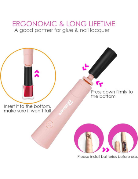 Agitador Eléctrico de Esmalte Brillirare - Mezclador Silencioso 25000rpm