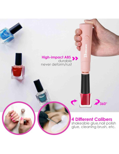 Agitador Eléctrico de Esmalte Brillirare - Mezclador Silencioso 25000rpm