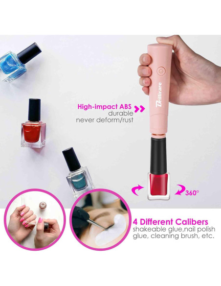 Agitador Eléctrico de Esmalte Brillirare - Mezclador Silencioso 25000rpm