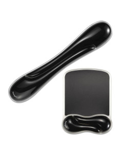 Reposamuñecas de Gel Duo Kensington Mediano Negro Ergonómico