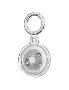 Funda Protectora TPU Transparente para AirTag con Llavero