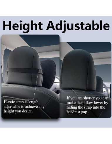 Almohada Ajustable para Reposacabezas Tesla TESBEAUTY 2 Unidades