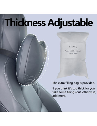 Almohada Ajustable para Reposacabezas Tesla TESBEAUTY 2 Unidades
