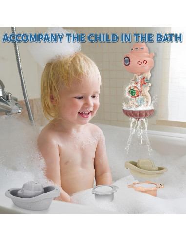 Set de Juguetes de Baño LZZAPJ para Bebés 6-12 Meses