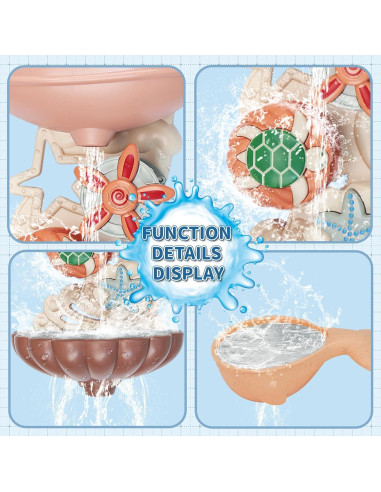 Set de Juguetes de Baño LZZAPJ para Bebés 6-12 Meses