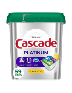 Cápsulas de Lavavajillas Cascade Platinum Limón 59 Unidades