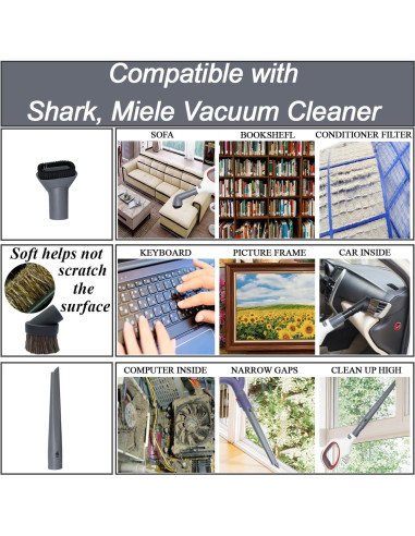 Kit de Accesorios para Aspiradora Shark GHAMADE 35MM